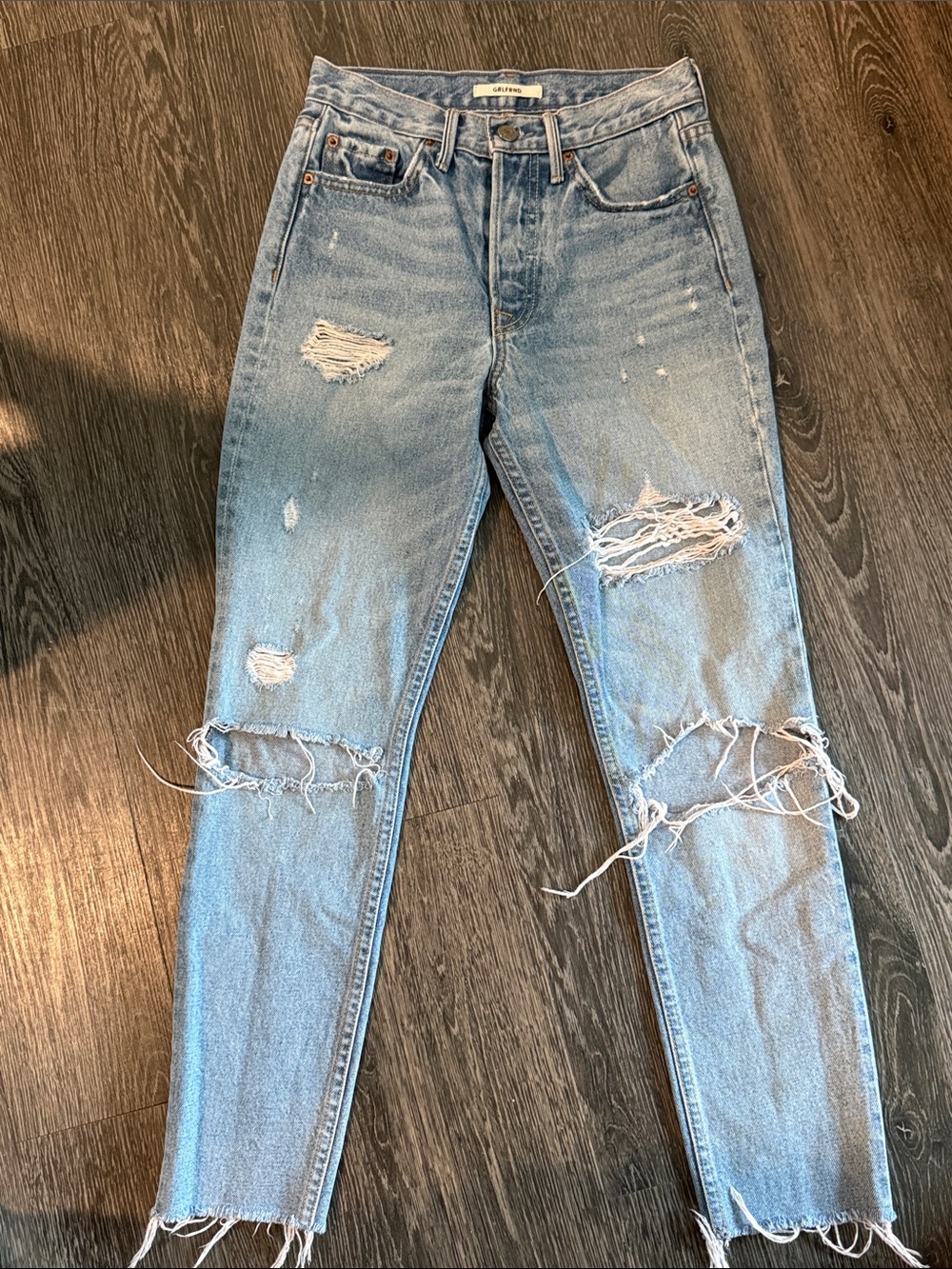 GRLFRND Distressed Denim Size 24